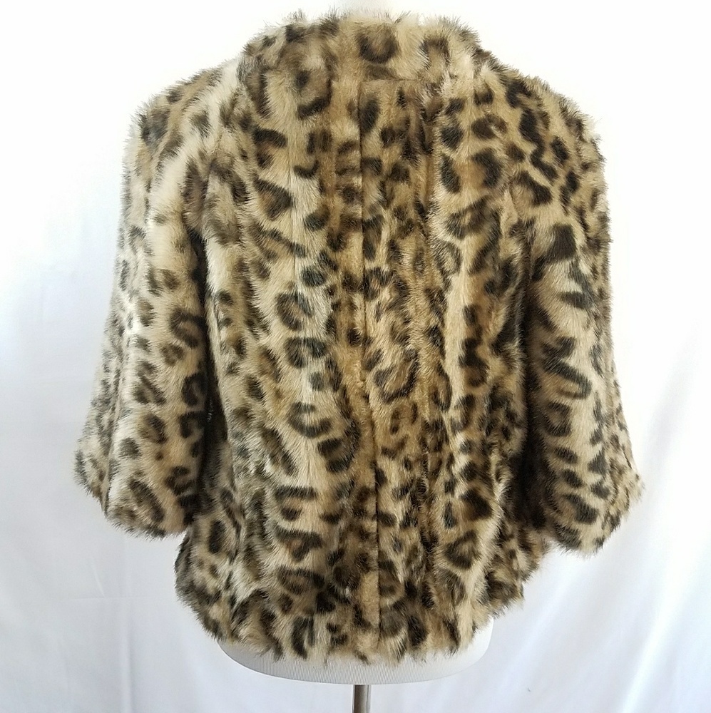 🚫Elevenses Out of the Wild Faux Fur Coat Jacket 6 - Picture 5 of 8